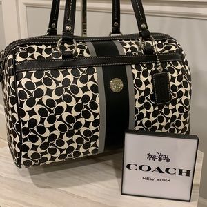 Coach Vintage Speedy Duffle Signature Satchel Bag